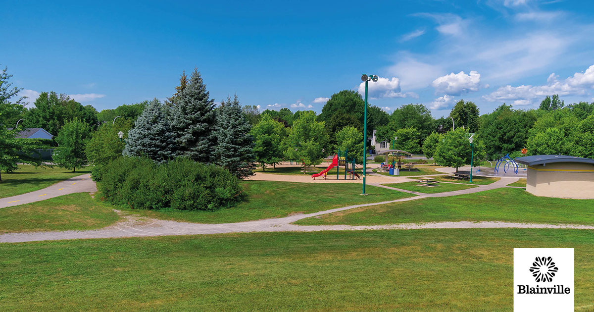 Parc de quartier et ses sentiers à Blainville